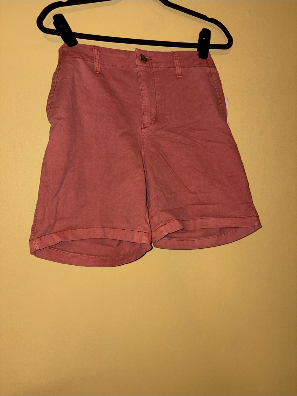Old Navy Coral Flat-Front Cotton Shorts